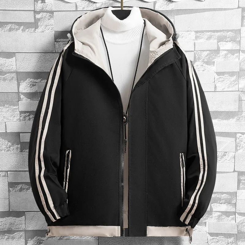 Men's Two Bar Hooded Jacket