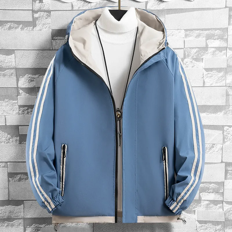 Men's Two Bar Hooded Jacket