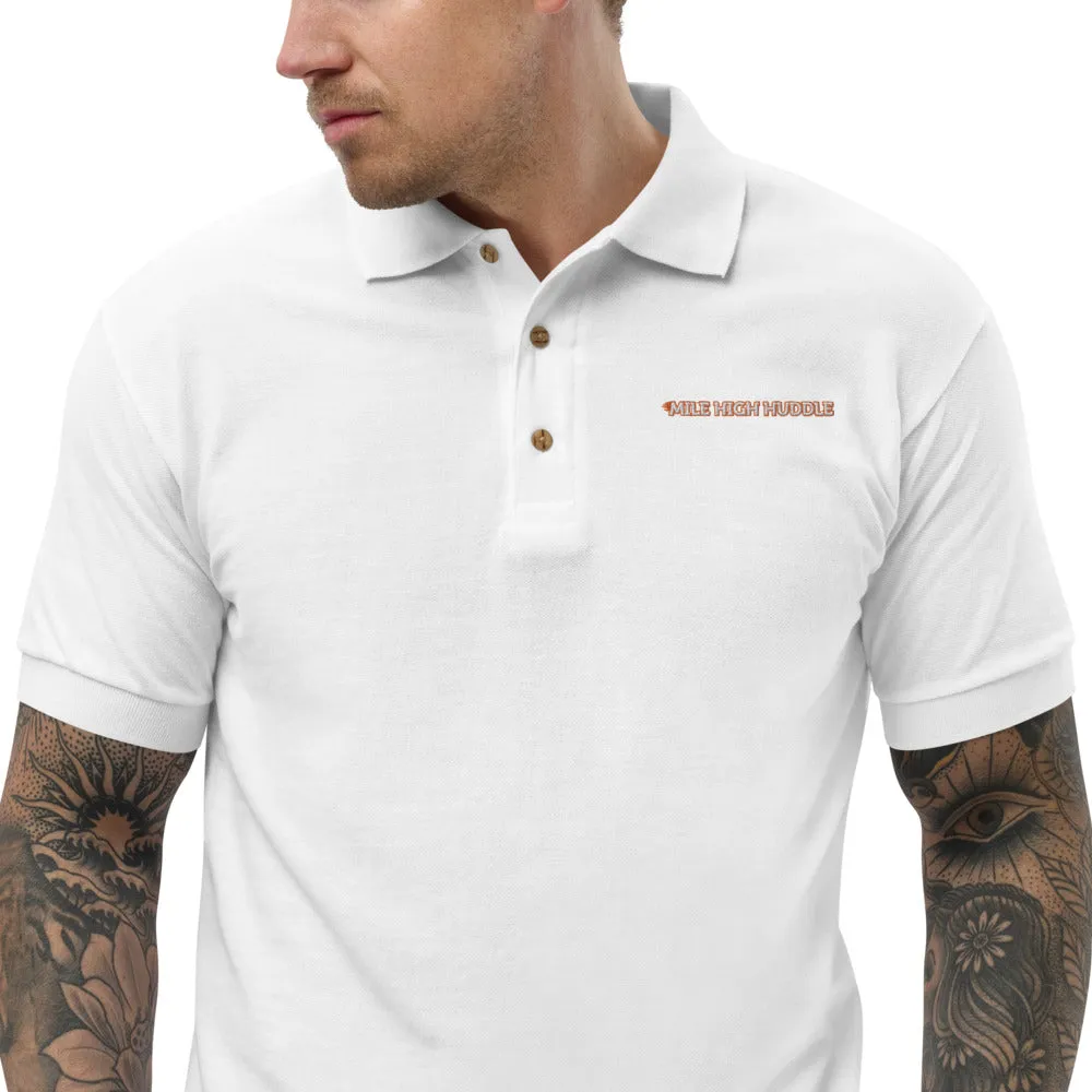 Mile High Huddle Embroidered Polo Shirt