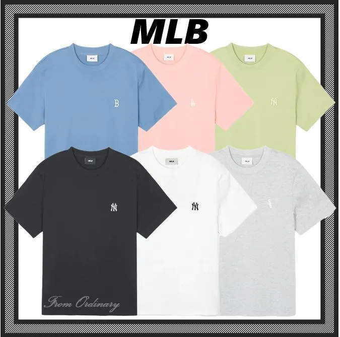 MLB Korea  |Unisex Street Style Cotton Logo T-Shirts