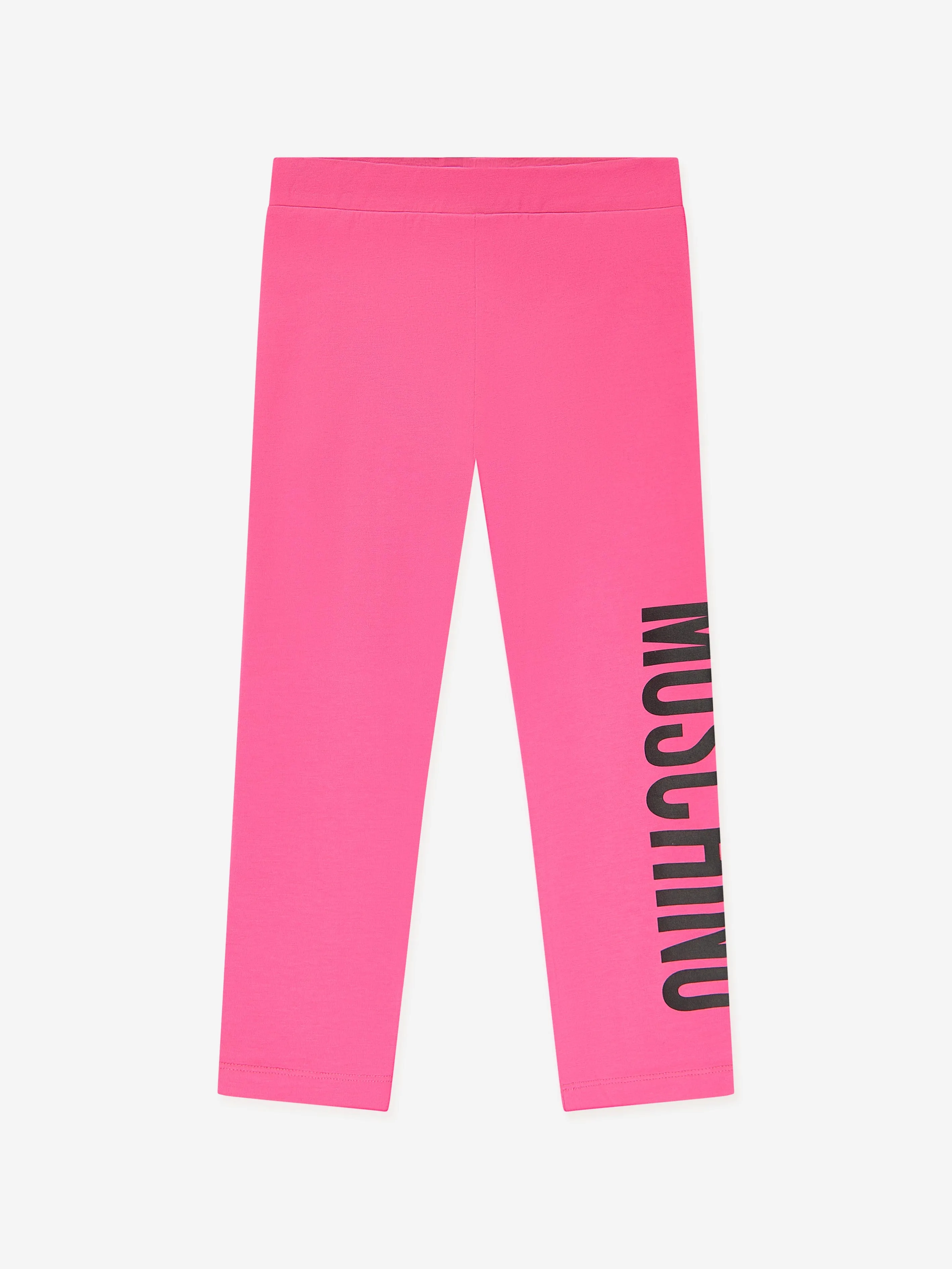 Moschino Girls Logo Leggings in Pink