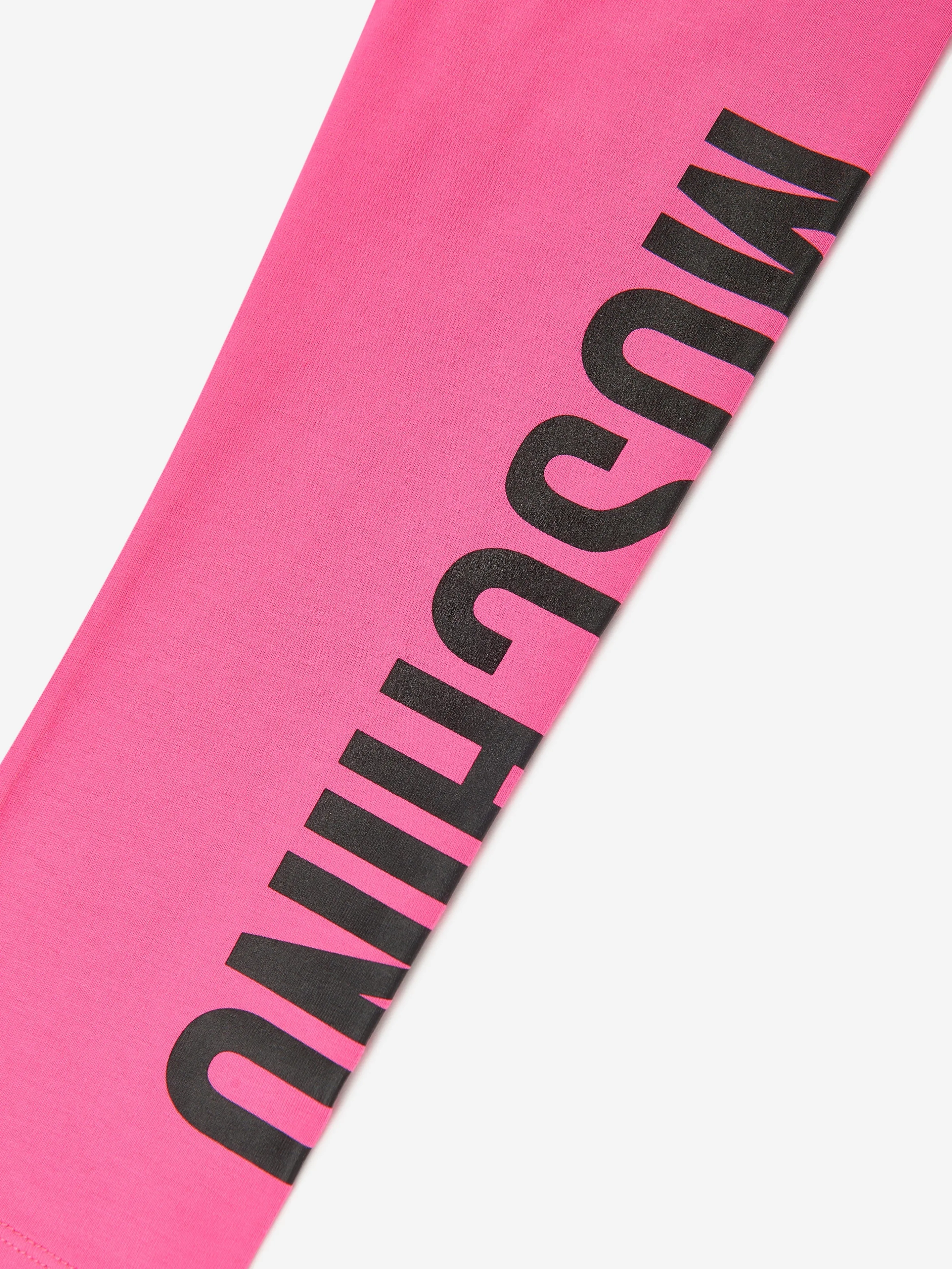 Moschino Girls Logo Leggings in Pink