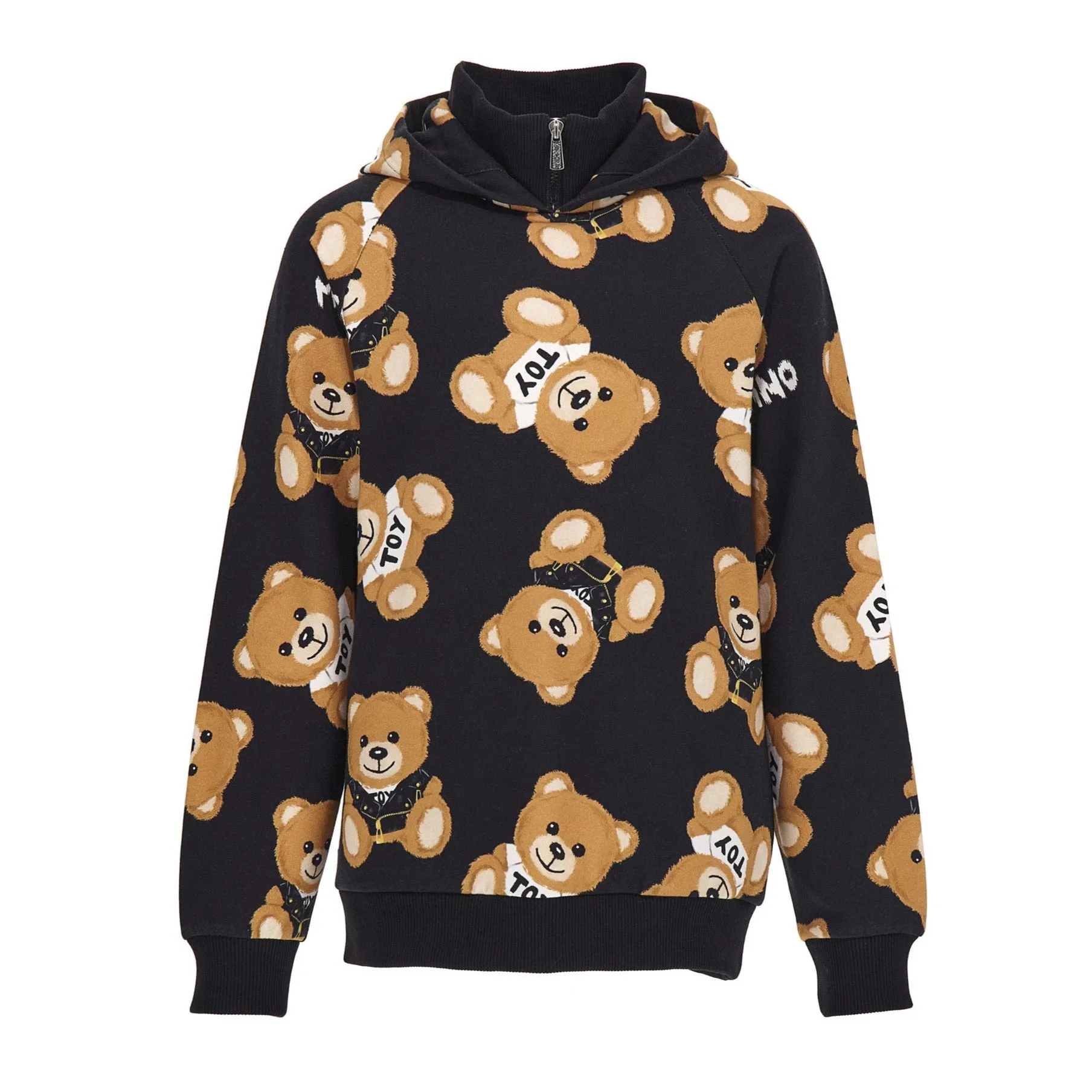 Moschino Kids Unisex Black Teddy Bear Hoody