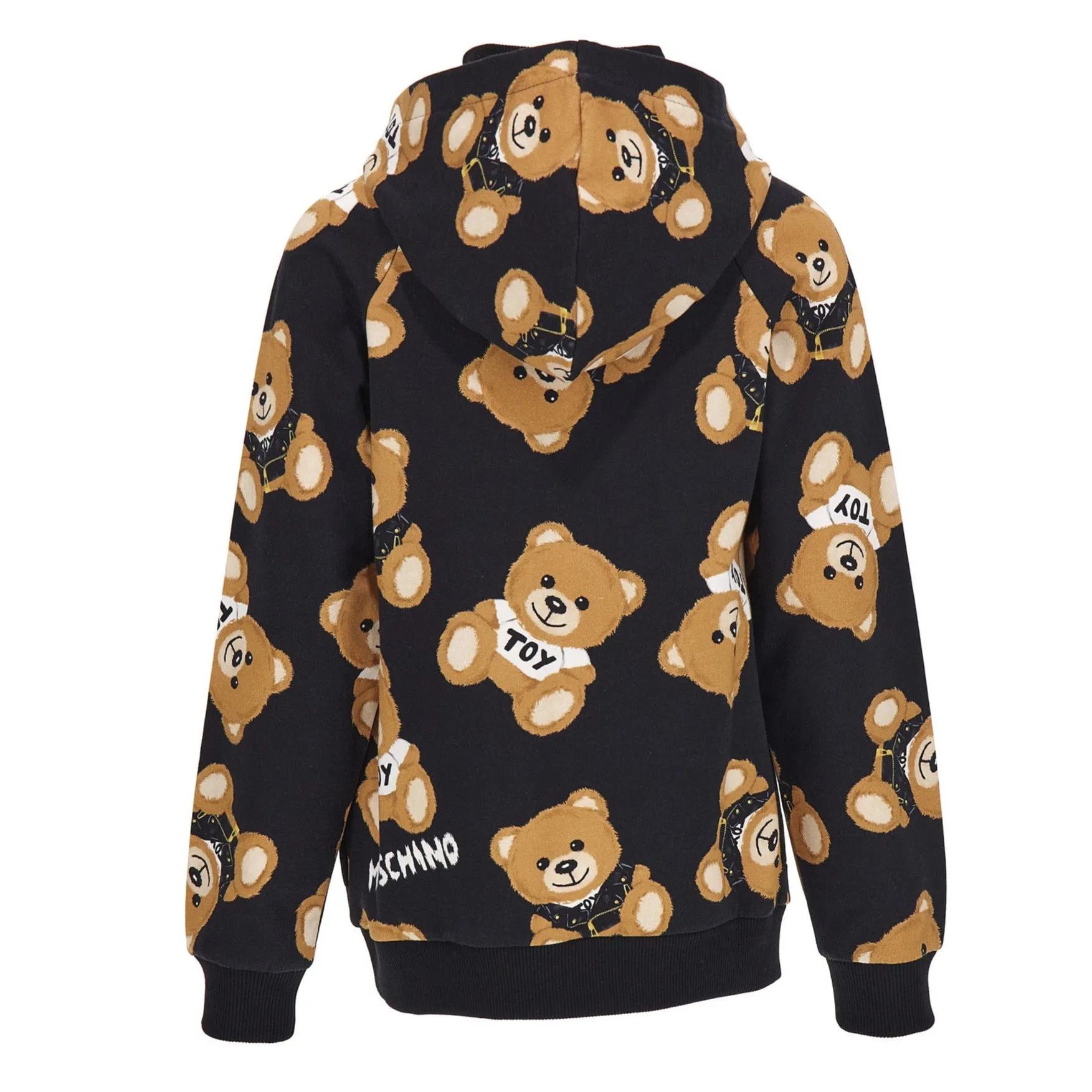 Moschino Kids Unisex Black Teddy Bear Hoody