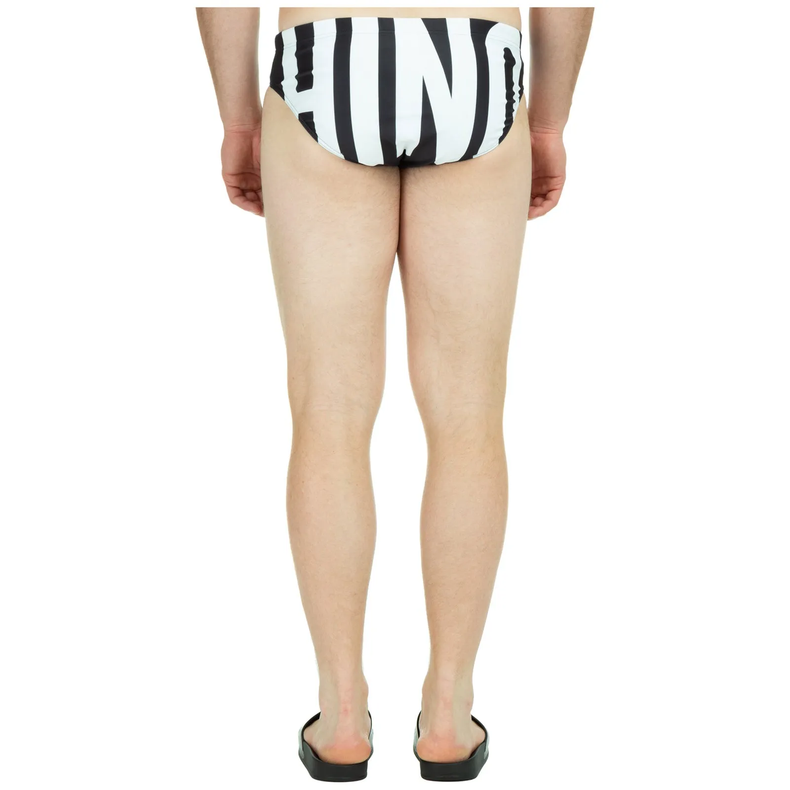 Moschino Logo Printed Swim Trunks