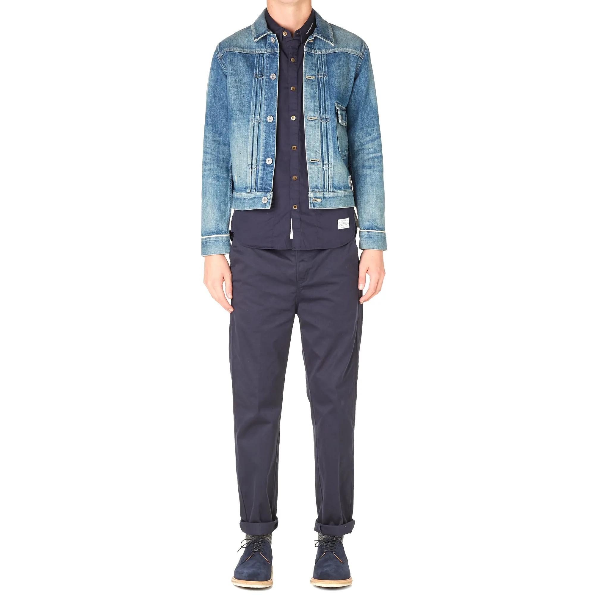 Neighborhood Cuff Trim Savage Stockman JacketIndigo