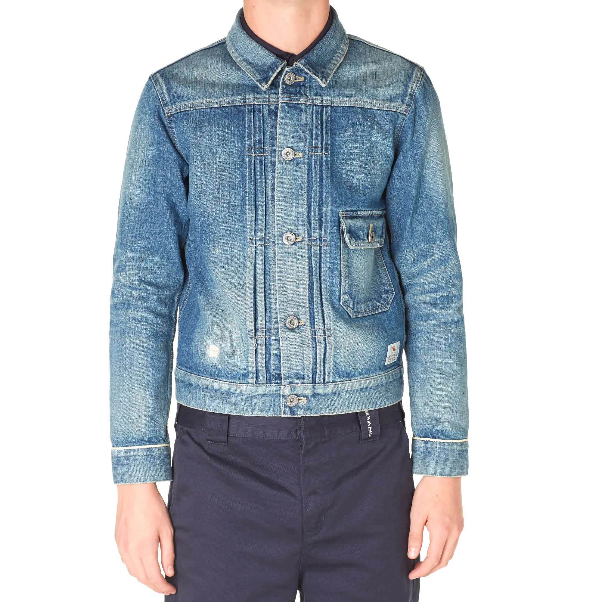 Neighborhood Cuff Trim Savage Stockman JacketIndigo