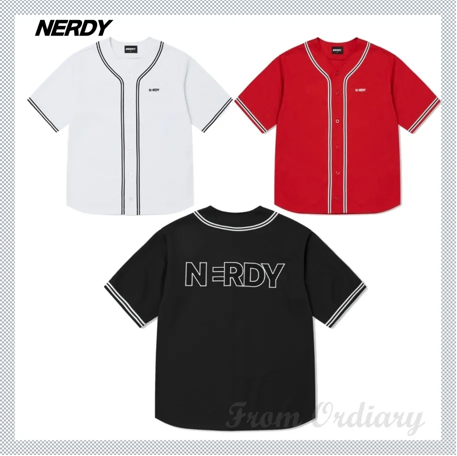 NERDY  |Unisex Street Style Logo T-Shirts