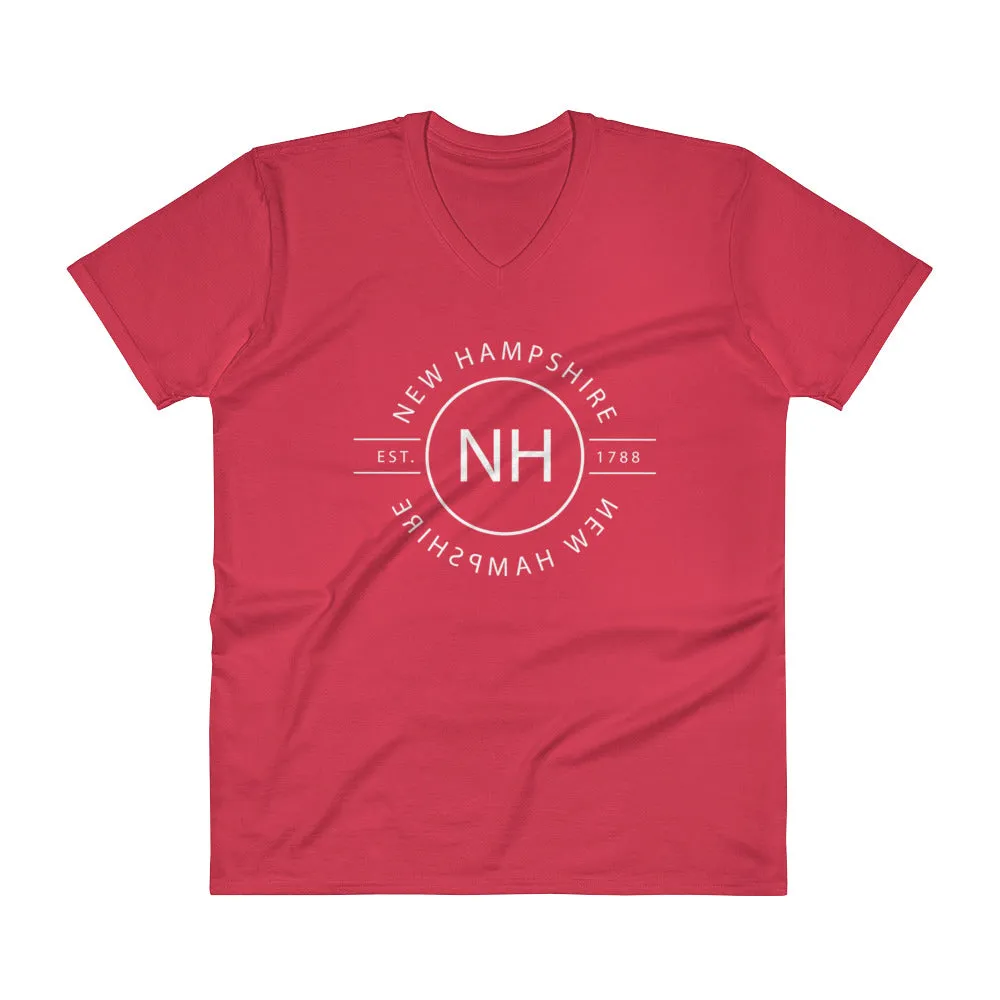 New Hampshire - V-Neck T-Shirt - Reflections