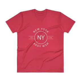 New York - V-Neck T-Shirt - Reflections