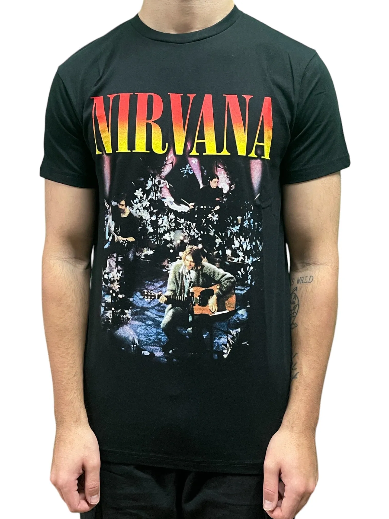 Nirvana Kurt Cobain MTV Unplugged Unisex Official T Shirt Brand New Various Sizes