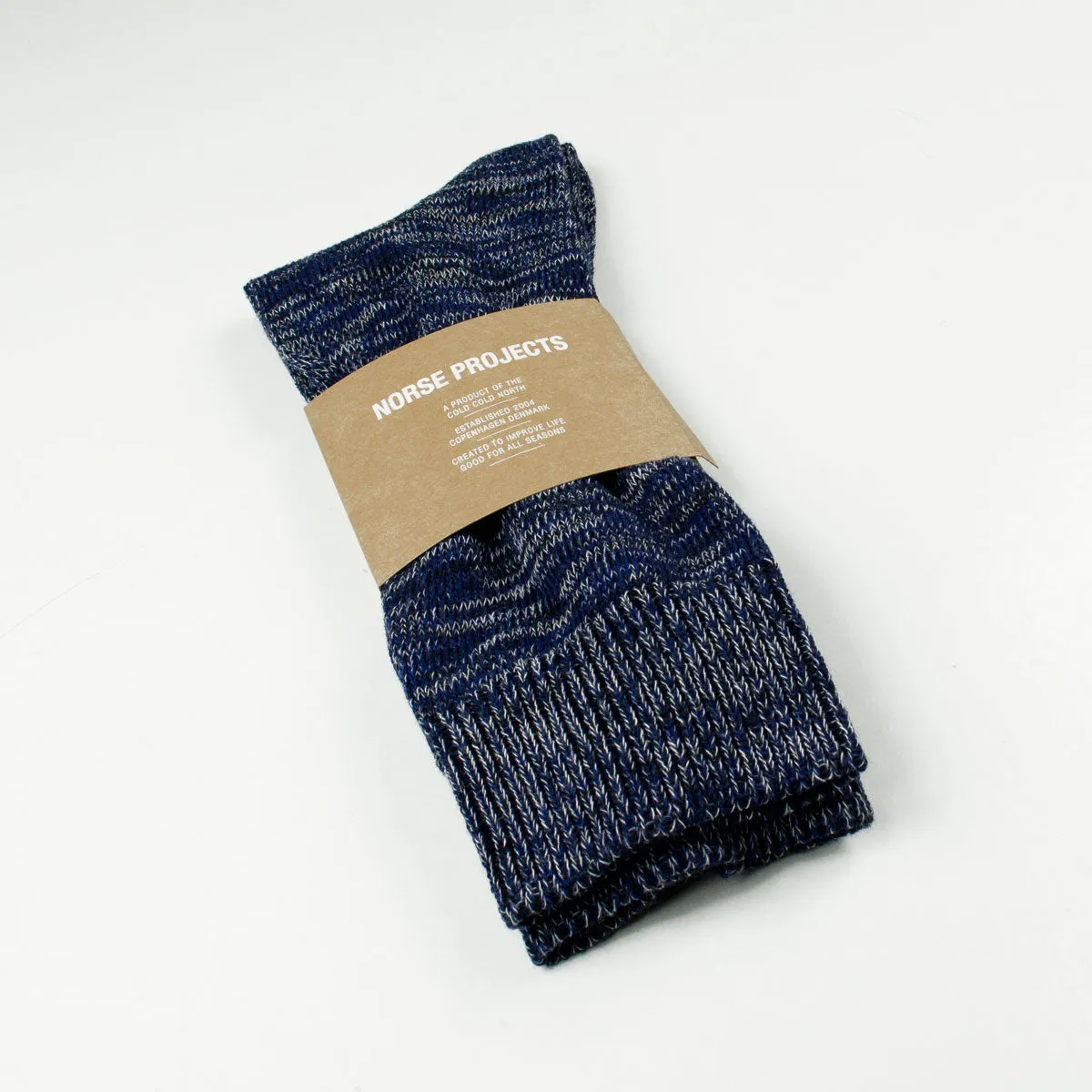 Norse Projects - Bjarki Blend Socks - Navy