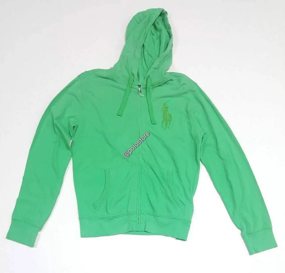 Nwt Polo Ralph Lauren Green Big Pony Hoodie