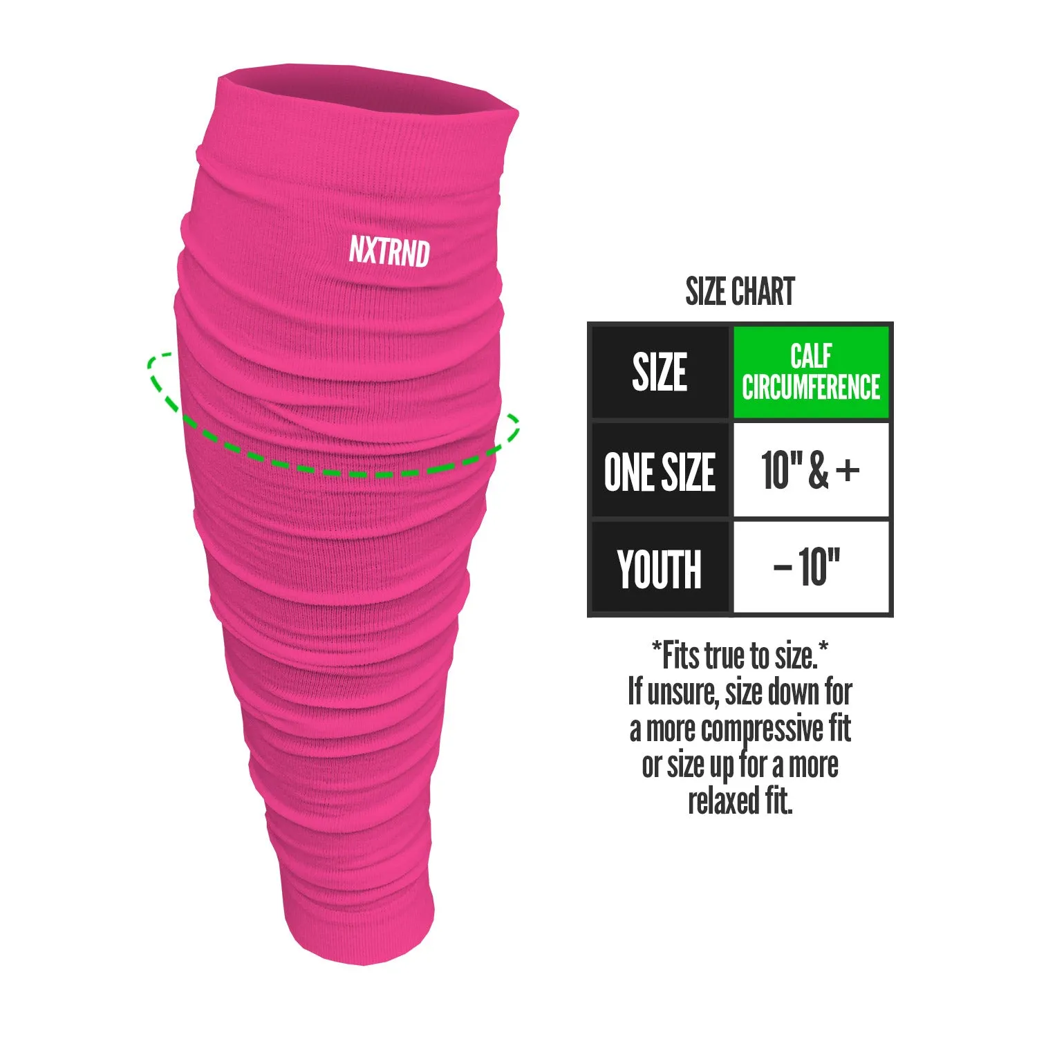 NXTRND Scrunch Football Leg Sleeves Pink