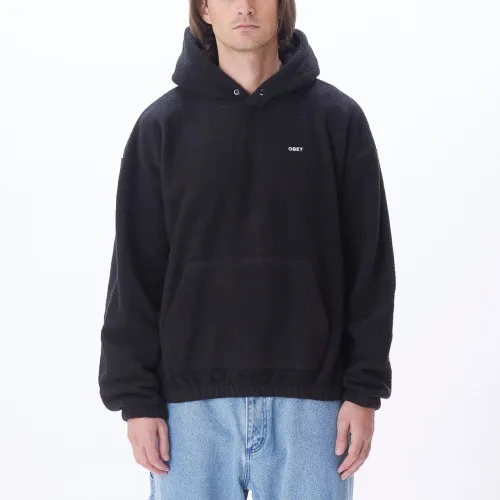 OBEY Bold Polar Fleece Hoody Black