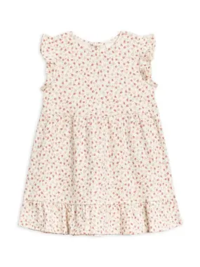 Organic Tilly Tiered Dress - Joy Floral / Berry