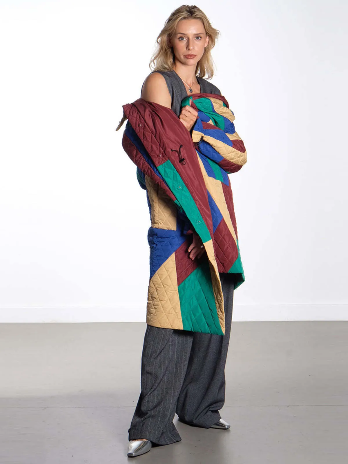 Patchwork Coat - Multicolour