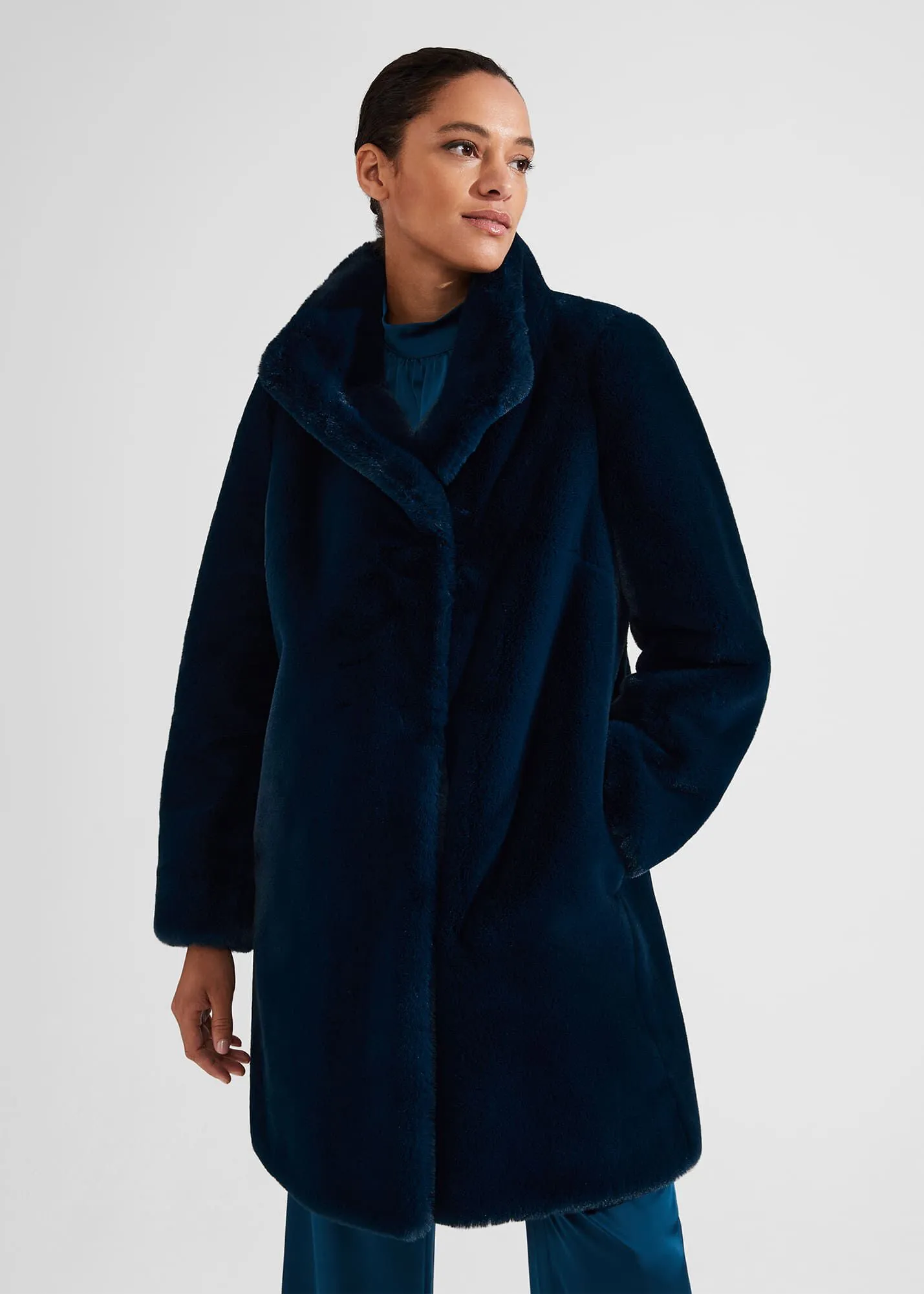 Petite Maddox Faux Fur Coat 