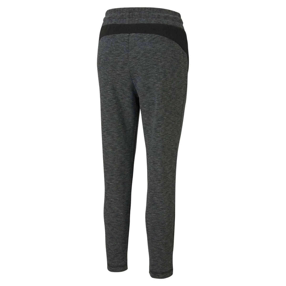 PUMA WOMEN'S EVOSTRIPE BLACK HEATHER TRACKPANTS