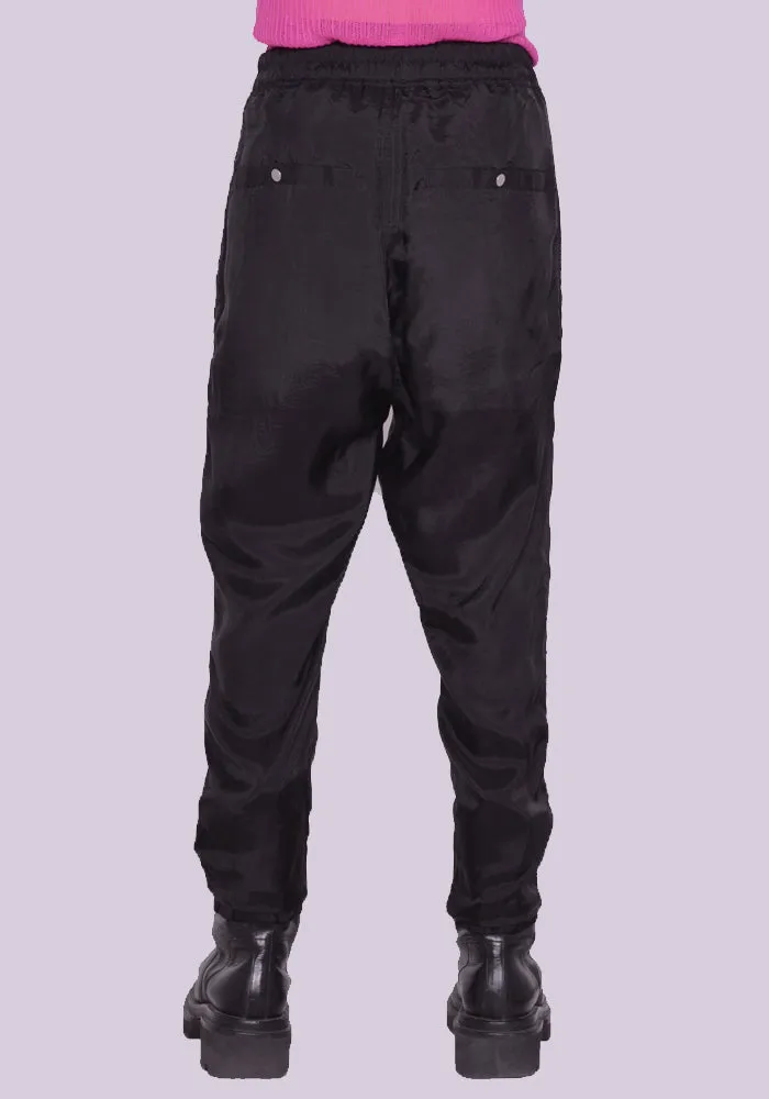 RICK OWENS MEN RU01C4370 J TECUATL TRACKPANTS BLACK