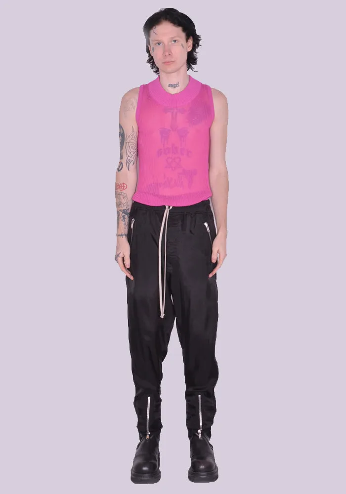 RICK OWENS MEN RU01C4370 J TECUATL TRACKPANTS BLACK