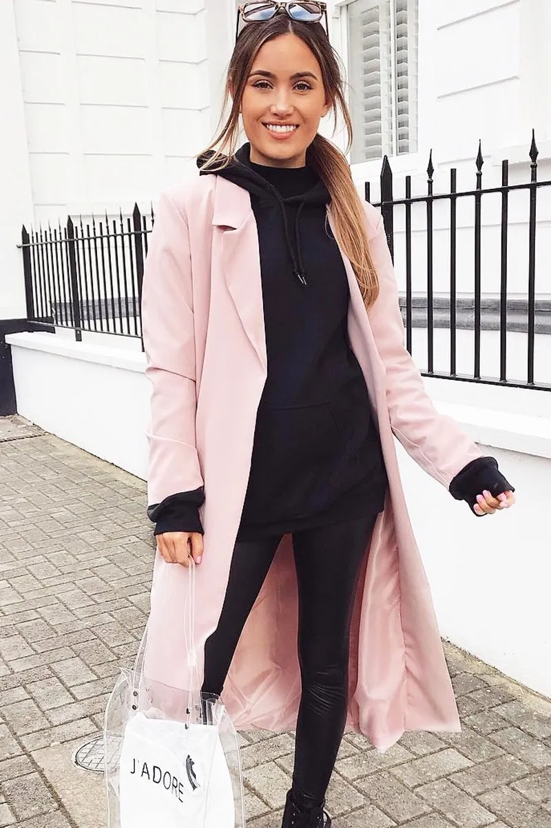 Rose Longline Tailored Belted Coat - Joelle