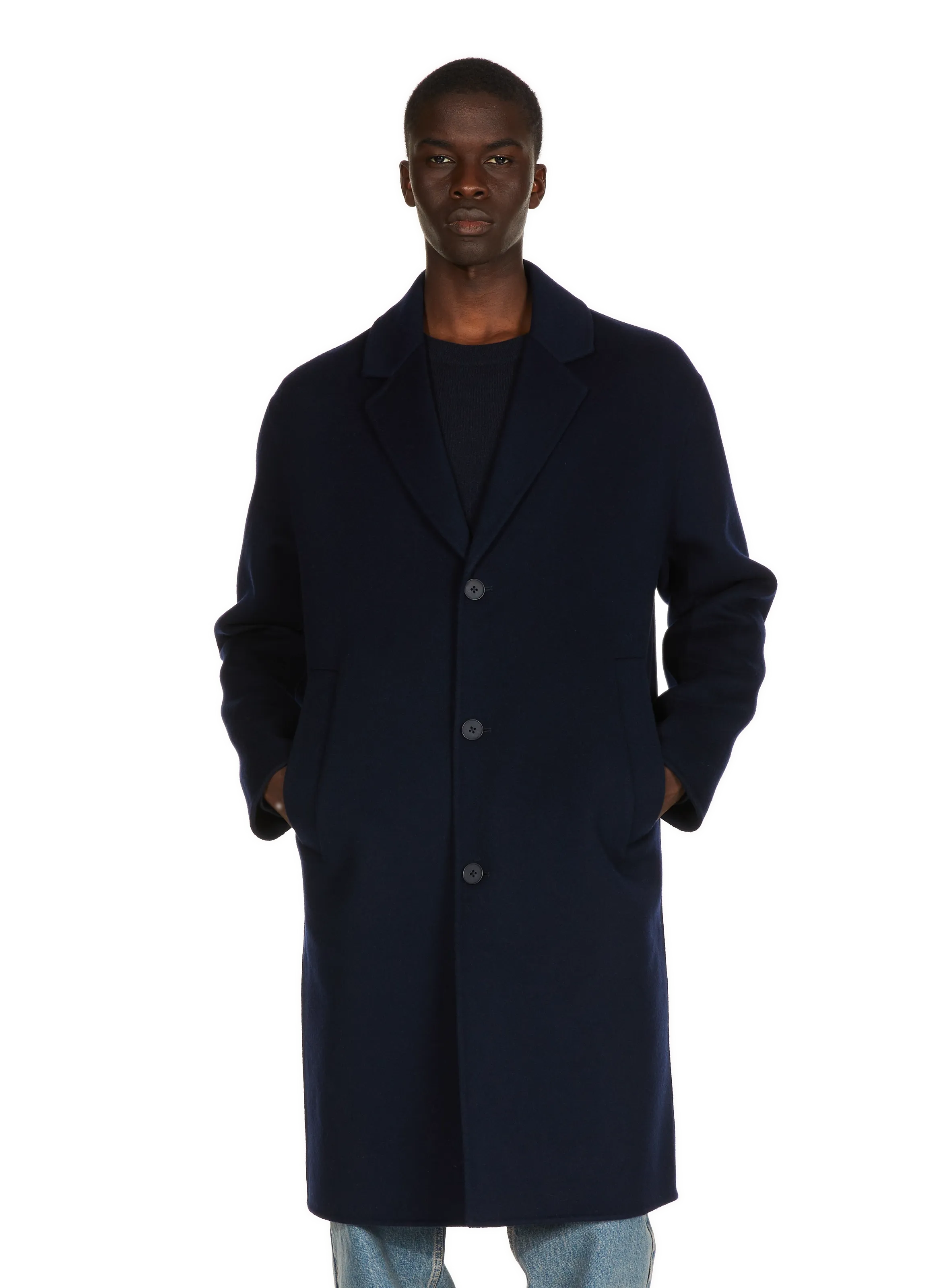 Saison 1865  Straight wool coat - Blue