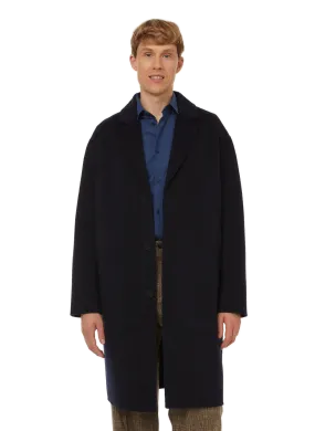 Saison 1865  Straight wool coat - Blue