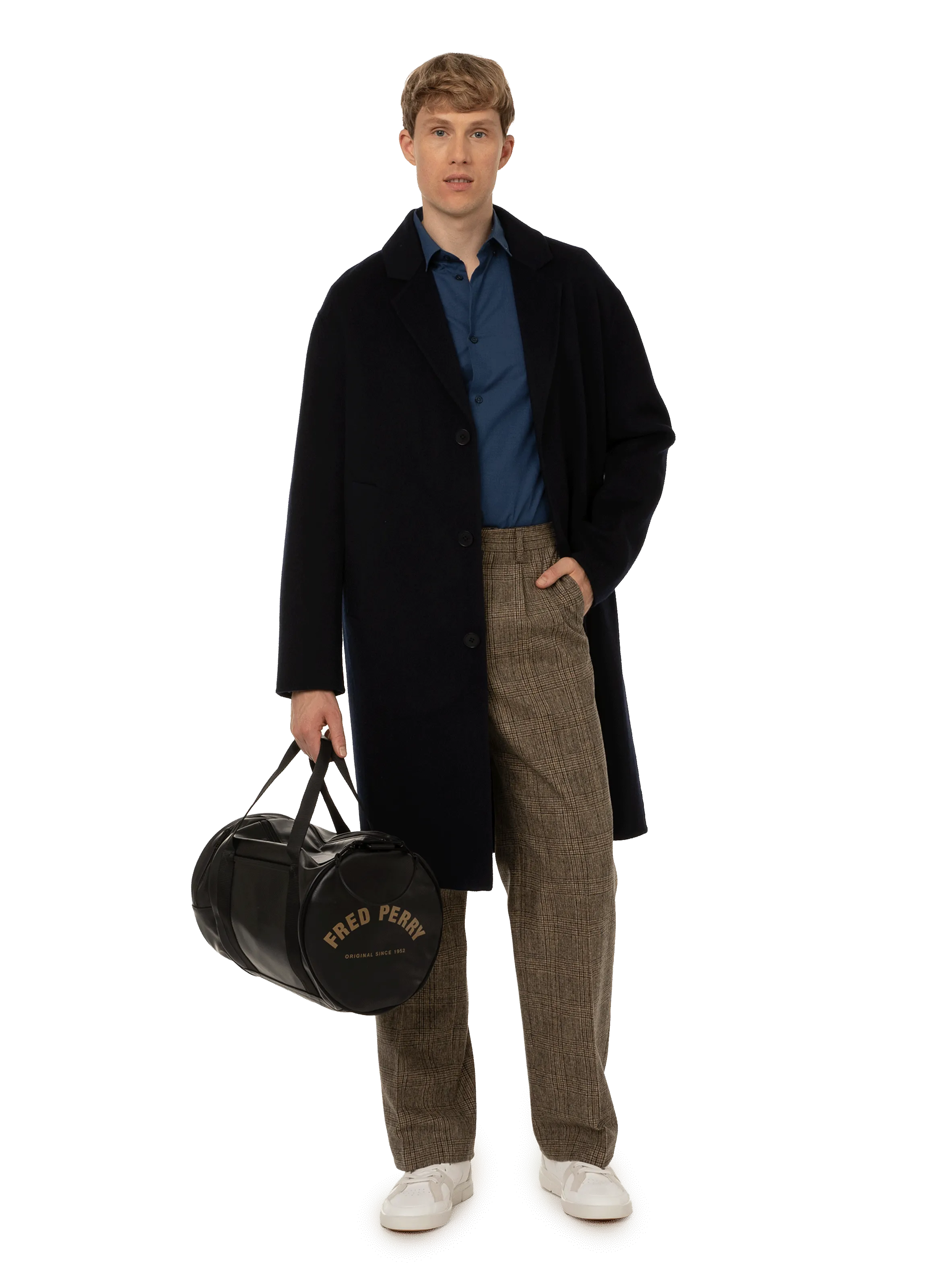 Saison 1865  Straight wool coat - Blue