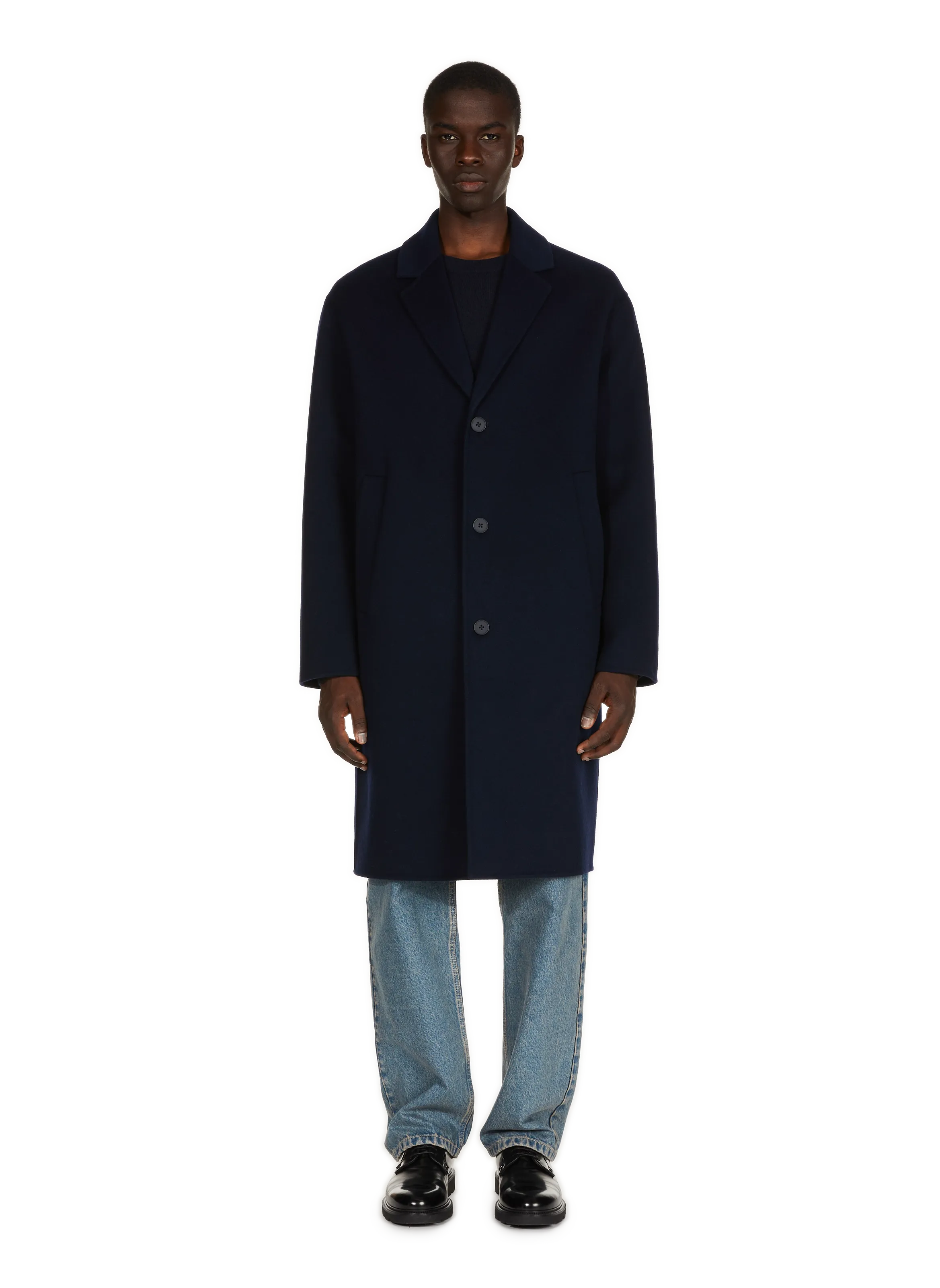 Saison 1865  Straight wool coat - Blue