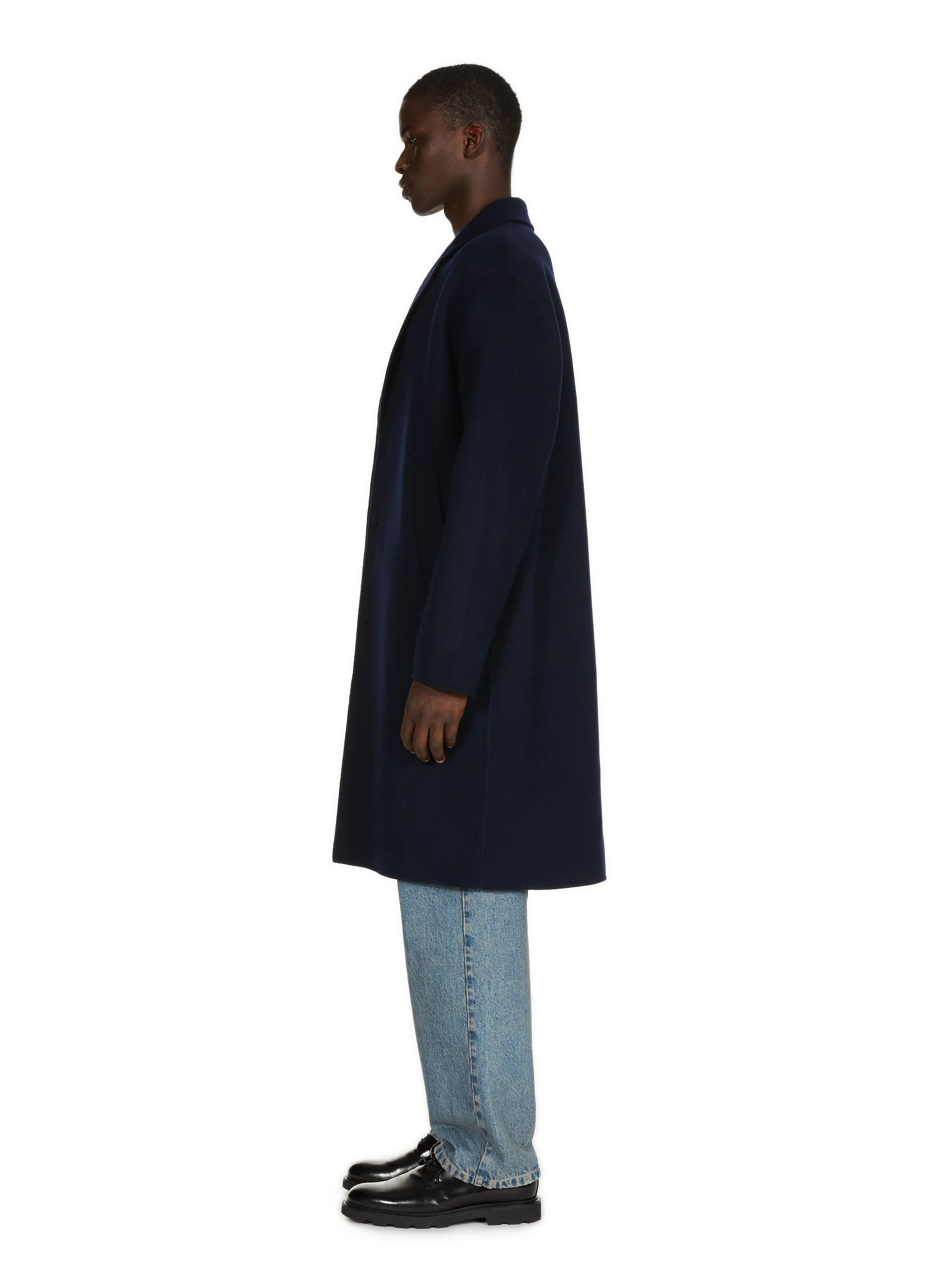 Saison 1865  Straight wool coat - Blue