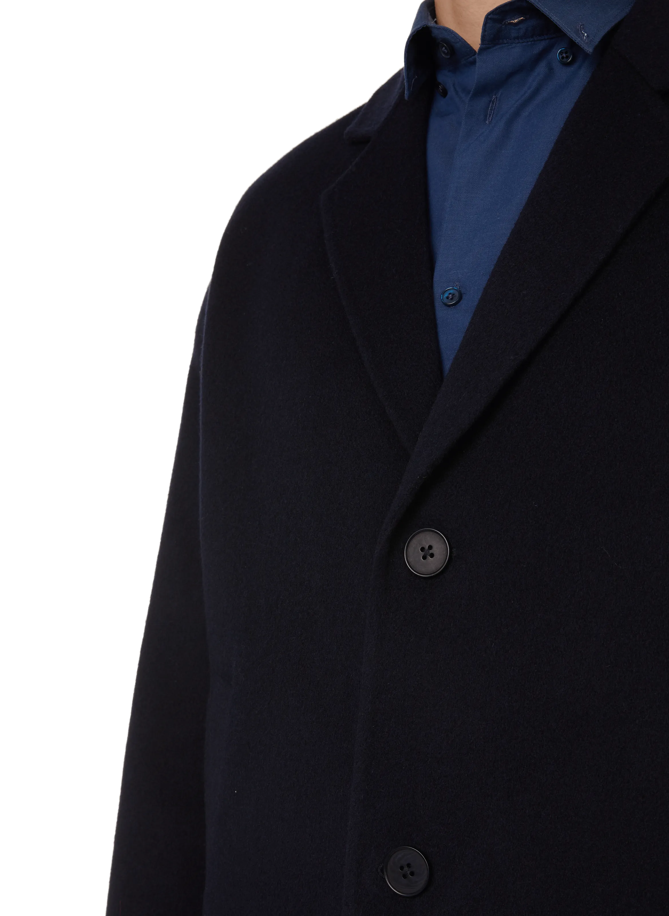 Saison 1865  Straight wool coat - Blue