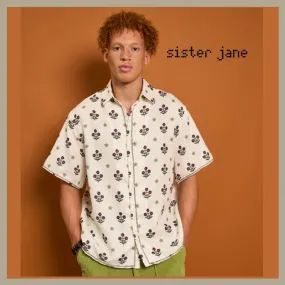 Sister Jane  |Flower Patterns Unisex Short Sleeves Bridal Shirts