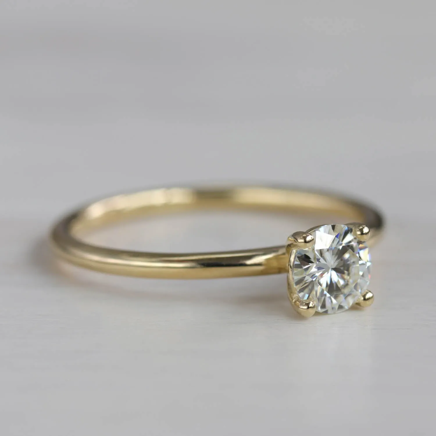 Size 6.5 - 5mm Basket Solitaire