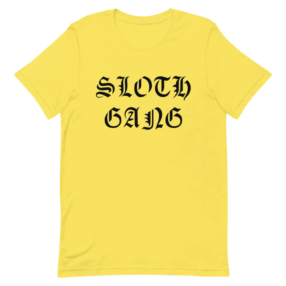 SLOTHGANG CLASSIC YELLOW GRAPHIC T