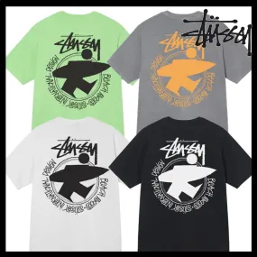 STUSSY  |Unisex Street Style Logo Skater Style T-Shirts