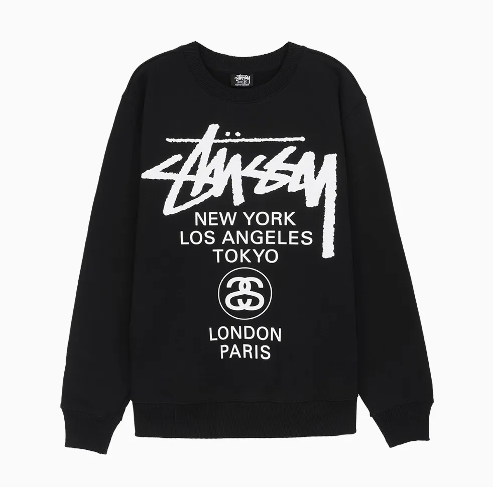 STUSSY  |Unisex Street Style Skater Style Sweatshirts