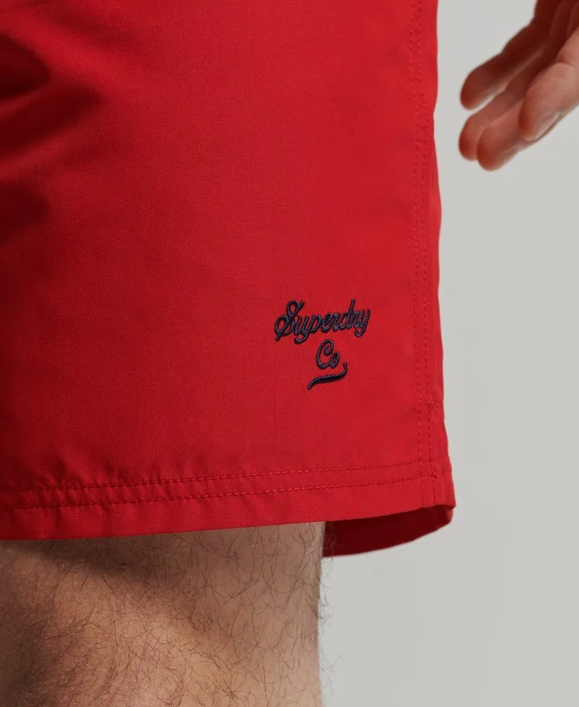 Superdry Print Swim Shorts Rouge Red