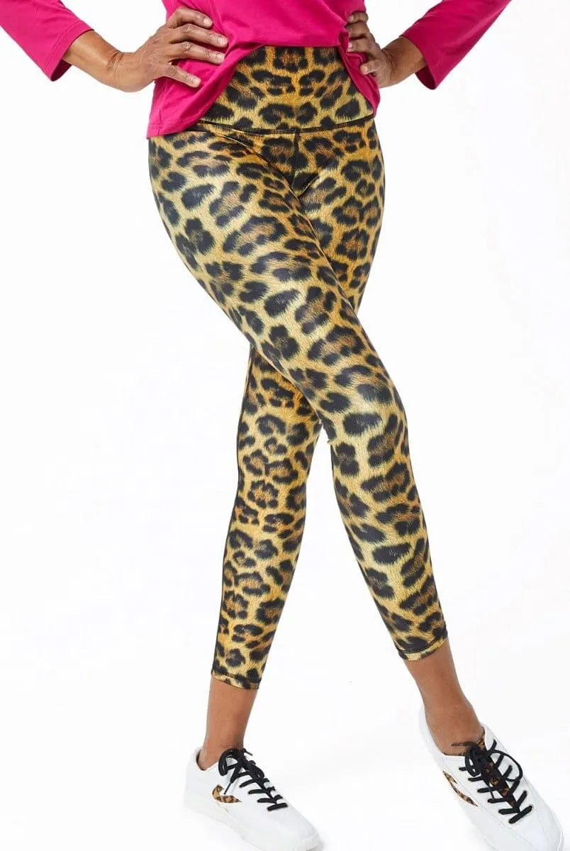 Terez Leopard Goals Tall Band Legging