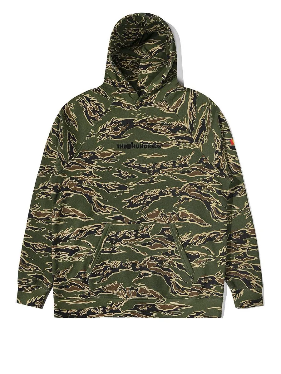 The Hundreds Bravo Pullover Hoody - Tiger Camo