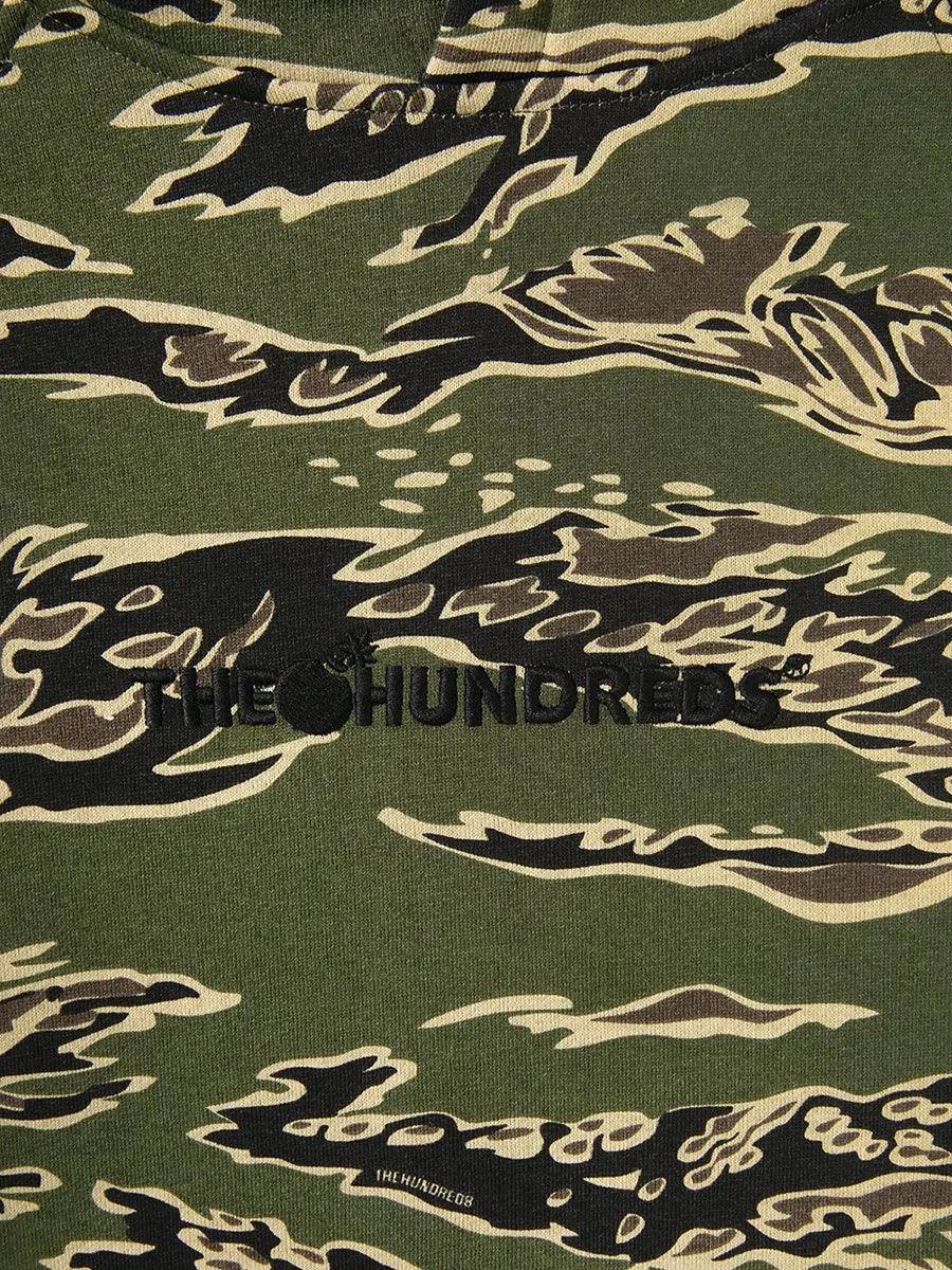 The Hundreds Bravo Pullover Hoody - Tiger Camo