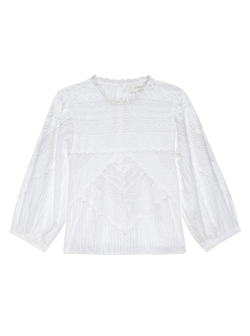 The Verona Top in White