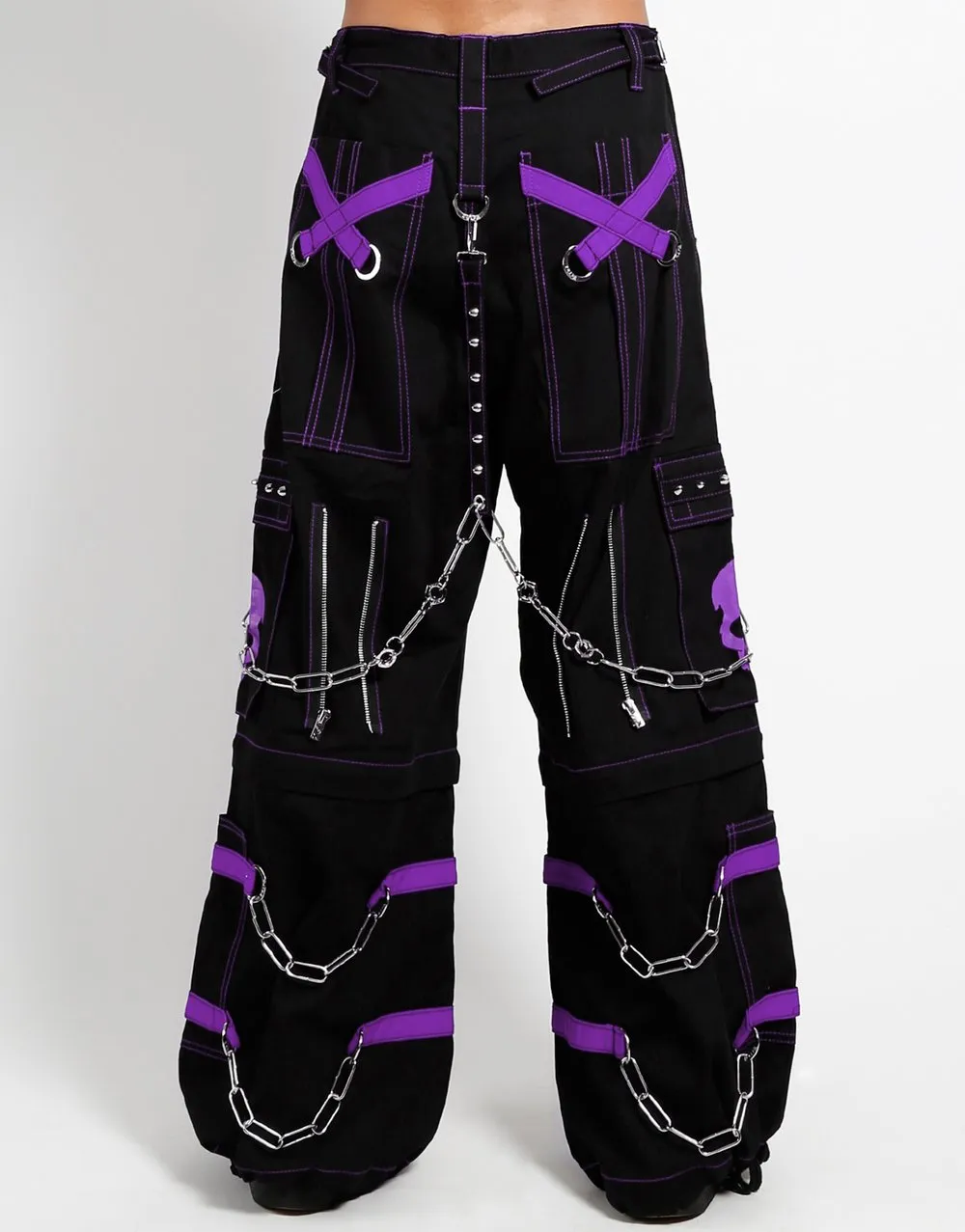 Tripp Purple Skull Zip Off Pant