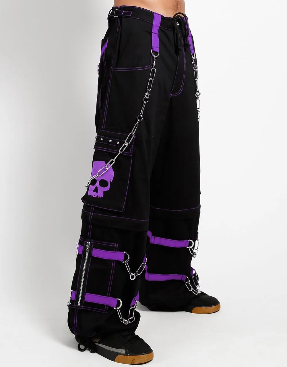 Tripp Purple Skull Zip Off Pant