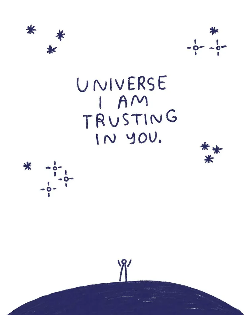 Universe I am Trusting In You Print