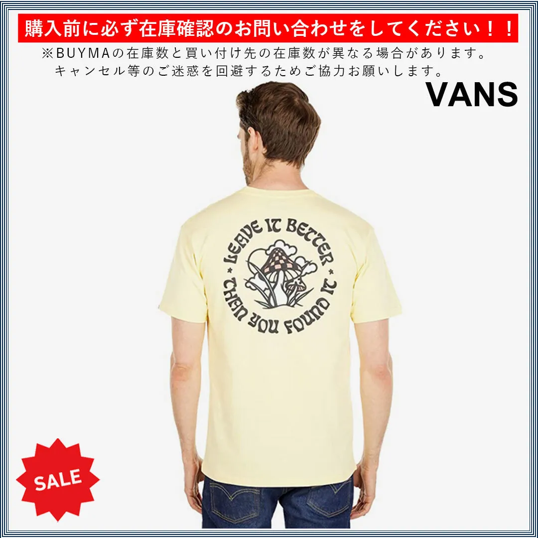 VANS  |Crew Neck Cotton Short Sleeves Logo Crew Neck T-Shirts