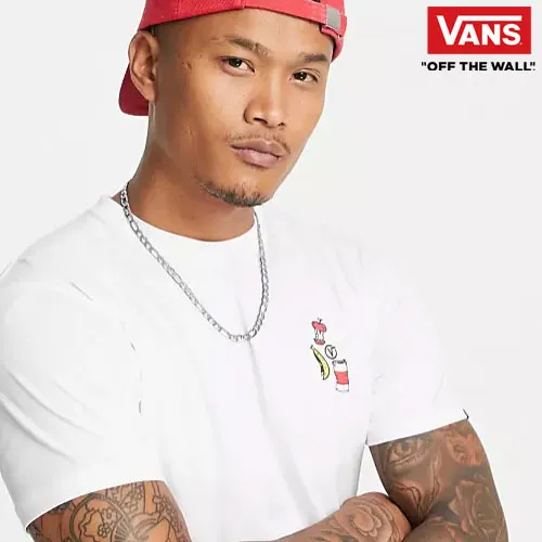 VANS  |Crew Neck Short Sleeves Logo Crew Neck T-Shirts