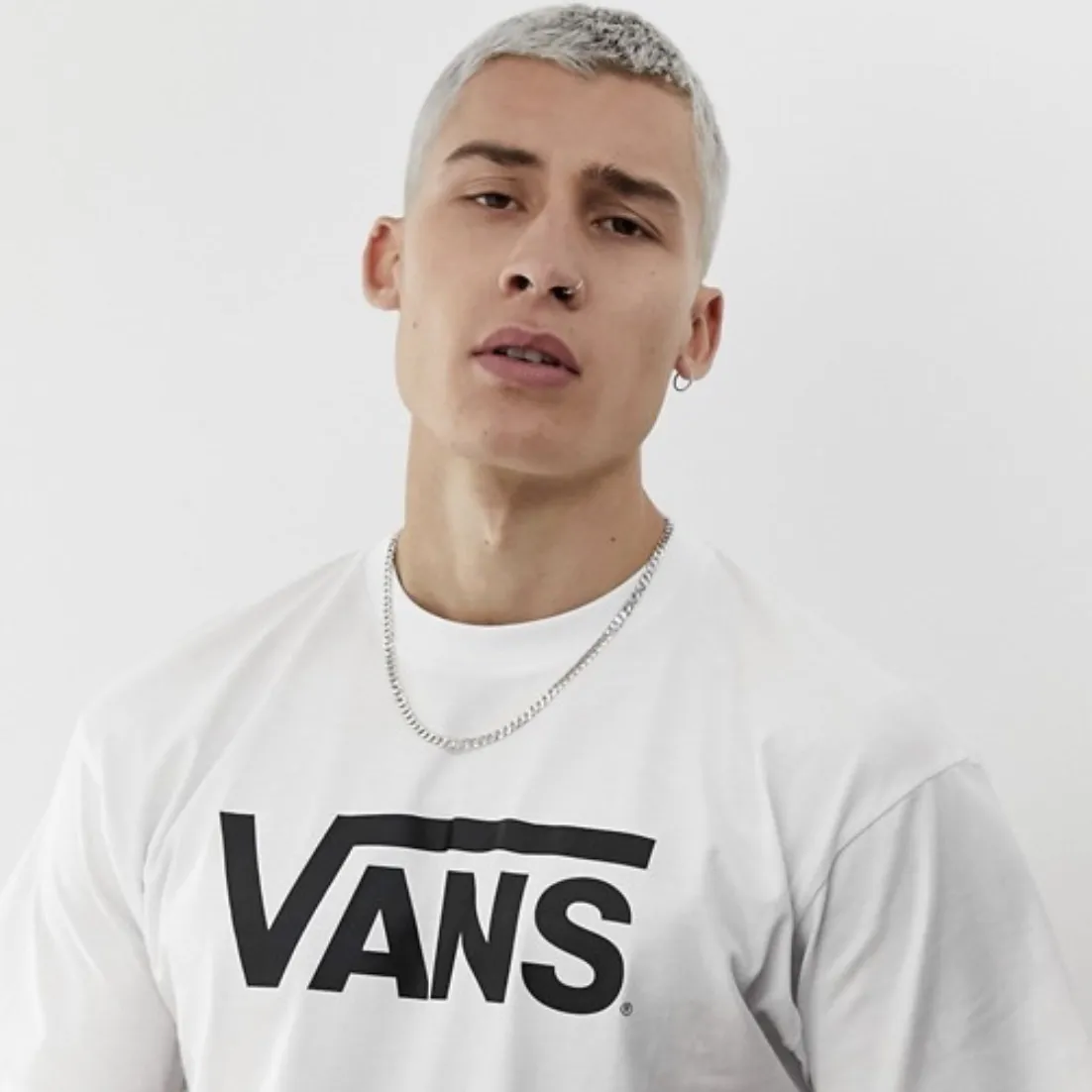 VANS  |Crew Neck Unisex Street Style Cotton Short Sleeves Logo