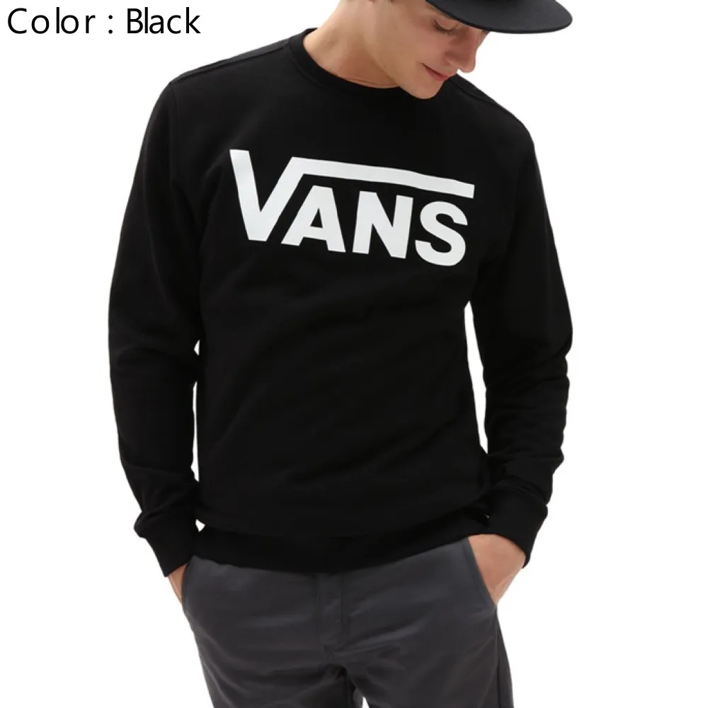 VANS  |Unisex Street Style U-Neck Long Sleeves Plain Cotton Logo