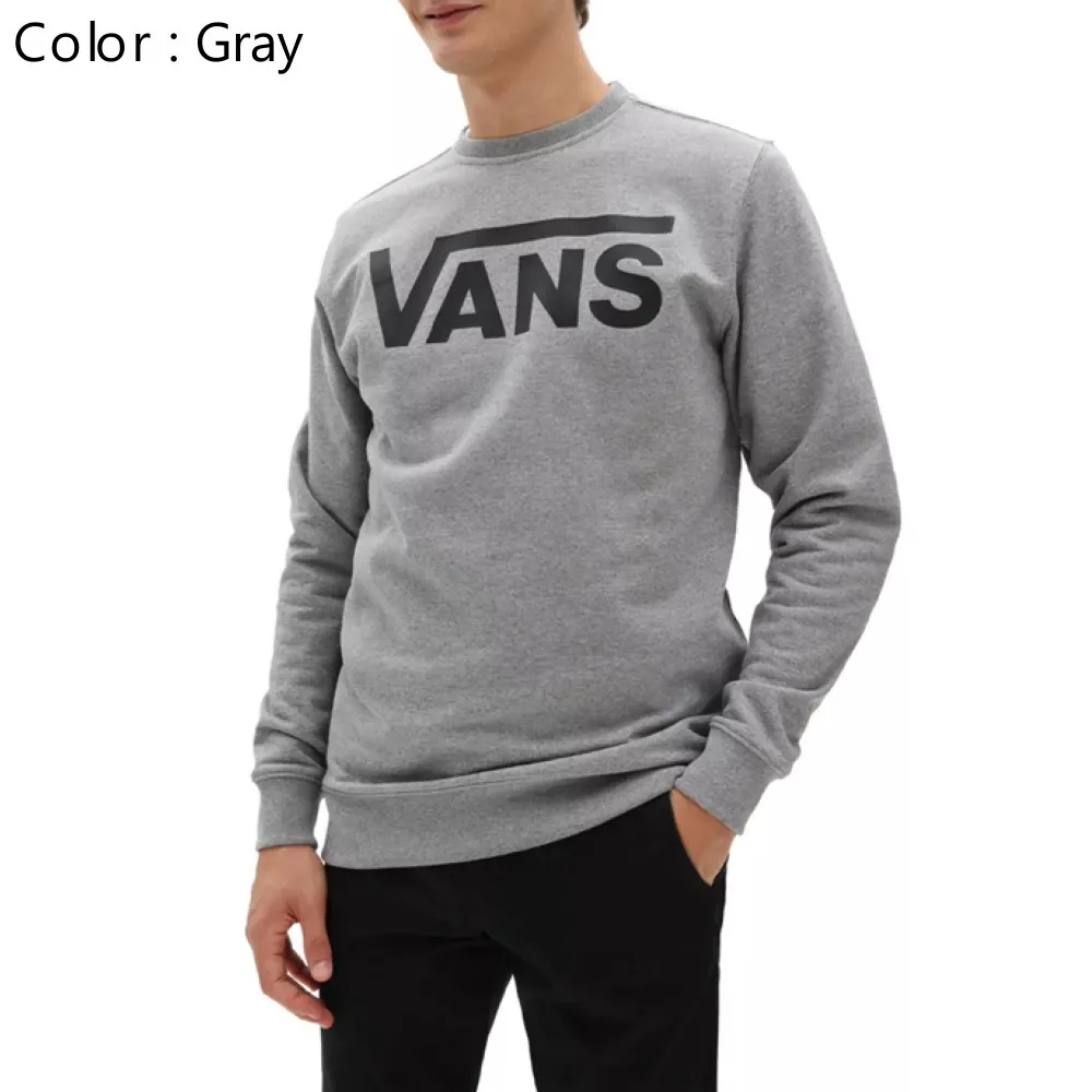 VANS  |Unisex Street Style U-Neck Long Sleeves Plain Cotton Logo